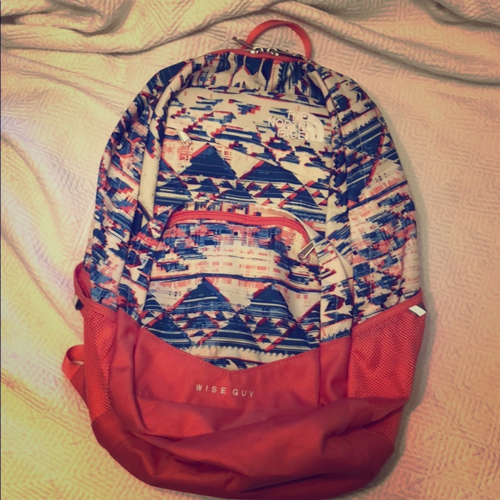 The North Face Wise Guy Pink and Blue Backpack